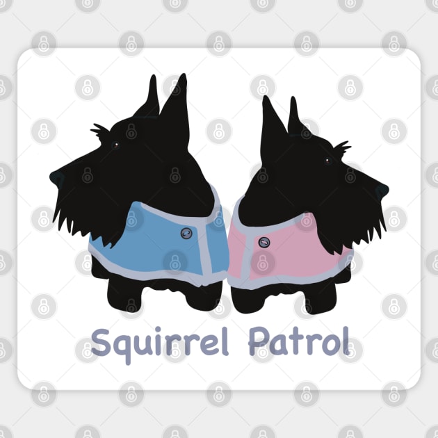 Scottie Squirrel Patrol Sticker by Janpaints